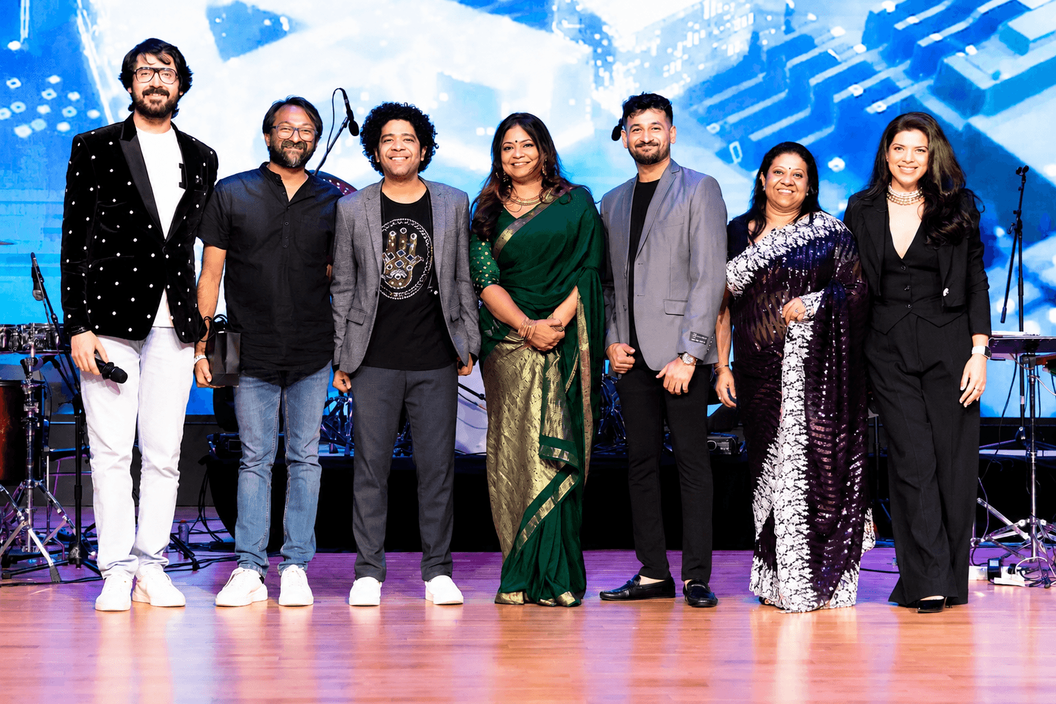 The Melody Dreamz artists and hosts together on stage at Dubai Opera